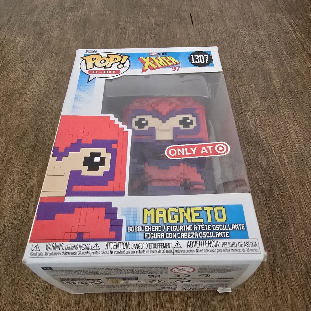 Funko Pop! 8-Bit Magneto #1307 in the Marvel Studios' X-Men '97 series